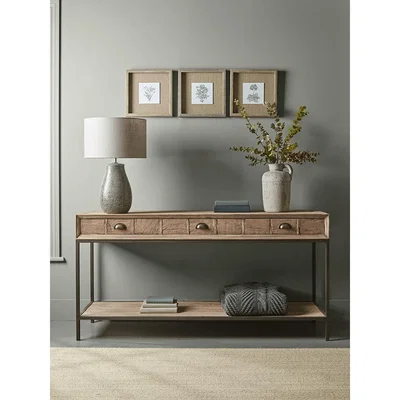 Cox and Cox Reclaimed Oak Console Table