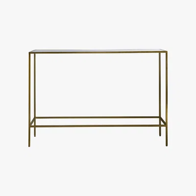Cox and Cox Villette Console Table - Burnished Brass