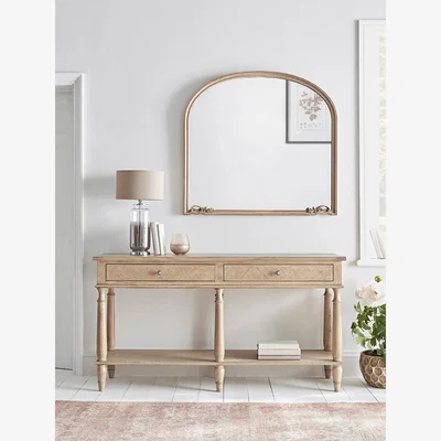 Cox and Cox Geometric Parquet Console Table