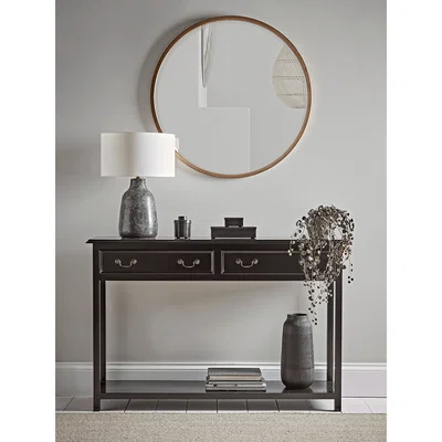 Cox and Cox Black Wooden Console Table
