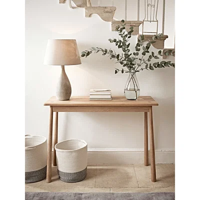 Cox and Cox Bergen Oak Console Table - Natural