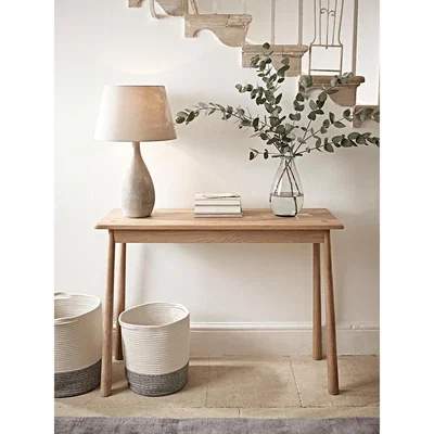 Cox and Cox Bergen Oak Console Table - Natural