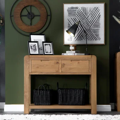 Chiltern Oak Furniture Oslo Chunky Oak Large Console Table