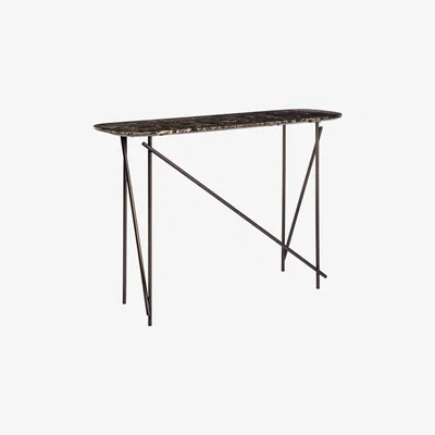 The Conran Shop Workshop Console Emperador Marble & Bronze