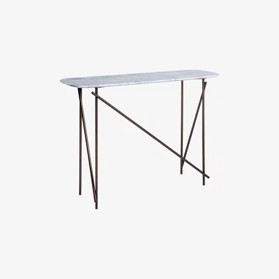 The Conran Shop Workshop Console Table Arebescato Marble & Bronze