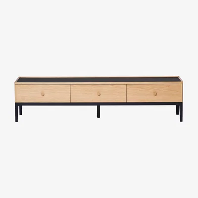 The Conran Shop Monument Low Console in Oak & Ash
