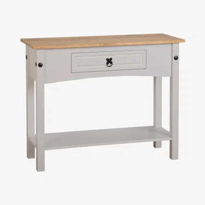 Dunelm Corona Grey Console Table Grey
