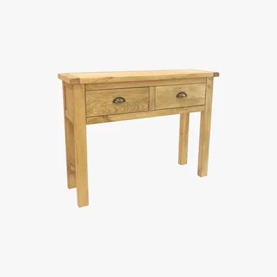 Dunelm Natural 2 Drawer Console Table Natural