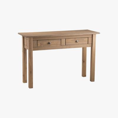 Dunelm Santiago Pine Console Table Natural