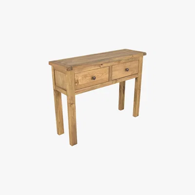 Dunelm Sanford Pine Console Table Natural