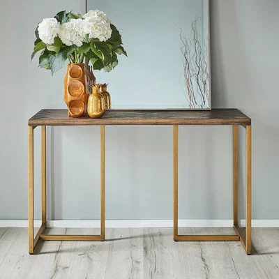 Dunelm Fino Console Table Acacia Wood Brown