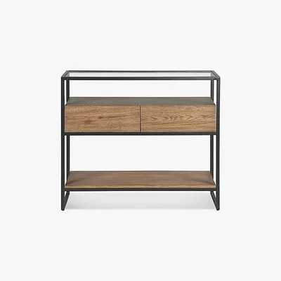 Dunelm Dillon Console Table Brown and Grey