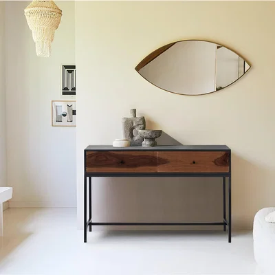Dunelm Indus Valley Thor Console Table Brown