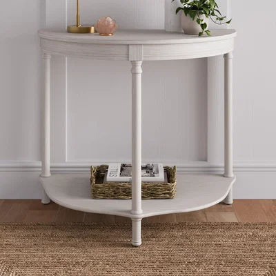 Dunelm Lillian Console Table Stone White