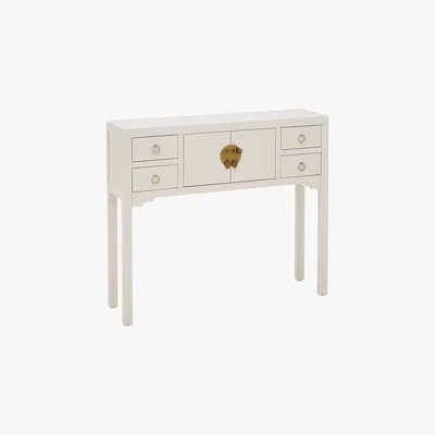 Dunelm Hanna Oyster Console Table Oyster