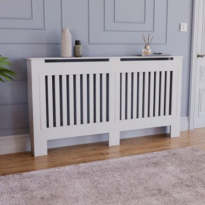 Dunelm Return - Vida Designs Chelsea Radiator Cover, Large White