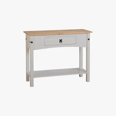Dunelm Corona Grey Console Table Grey