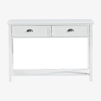 Dunelm Hampton Console Table, White White