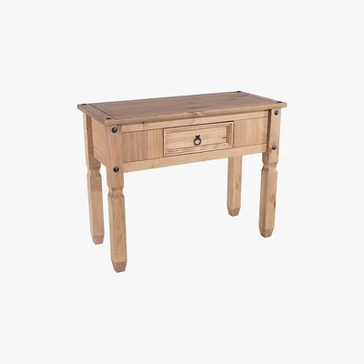 Dunelm Corona Pine Console Table Natural