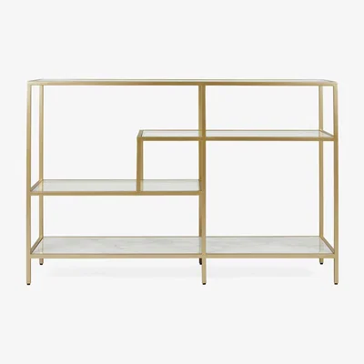 Dunelm Claudia Gold Effect Console Table Gold
