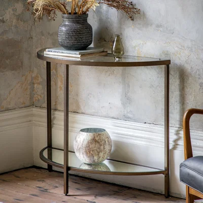 Dunelm Hopewell Console Table Bronze