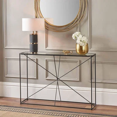 Dunelm Roxy Console Table Black