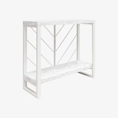 Dunelm Brielle Console Table, Faux Marble