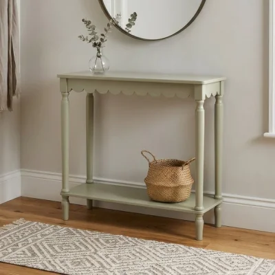 Dunelm Scallop Small Console Table