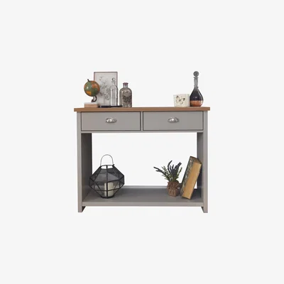Dunelm Lancaster Console Hall Table Grey