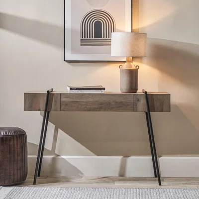 Dunelm Osato 1 Drawer Console Table Brown