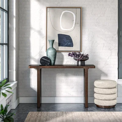 Dunelm California Console Table Dark Oak