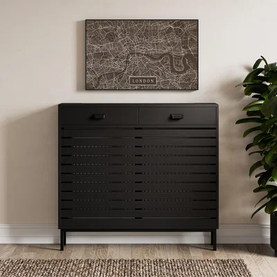 Dunelm Fulton Radiator Cover Black
