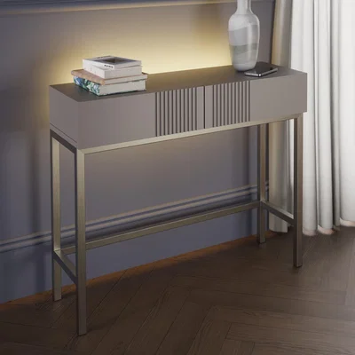 Dunelm Iona Smart Console Table Grey