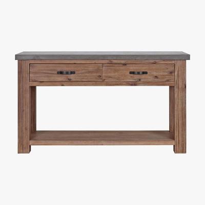 Dunelm Harvey Acacia Console Table Brown