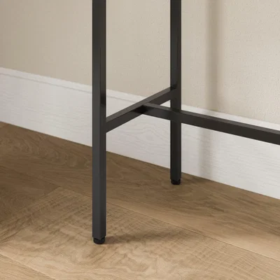 Dunelm Cerano Slim Console Table, Metal Black