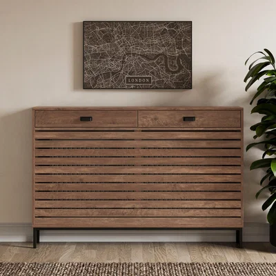 Dunelm Fulton Large Radiator Cover, Pine