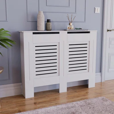 Dunelm Return - Vida Designs Milton Radiator Cover, Medium White
