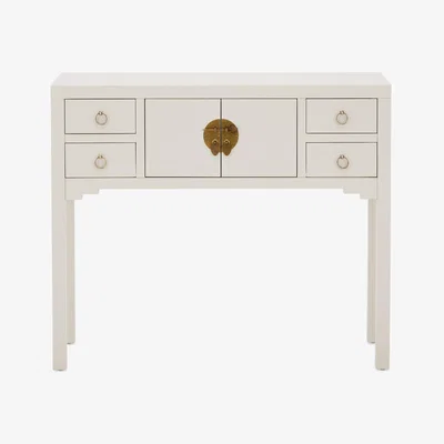 Dunelm Hanna Oyster Console Table Oyster