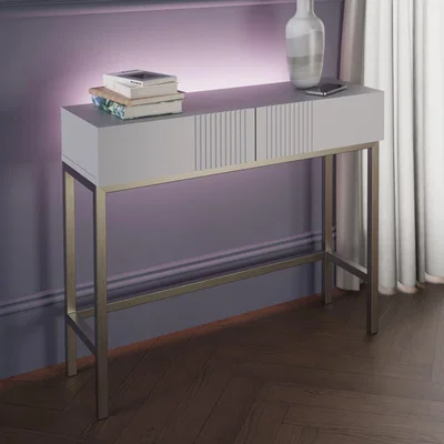 Dunelm Iona Smart Console Table White
