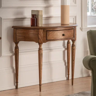 Dunelm Matola Demi Lune Table Matola Natural