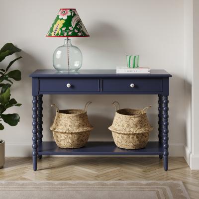 Dunelm Pippin Console Table, Navy Navy
