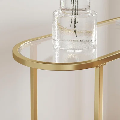 Dunelm Sofia Console Table Gold