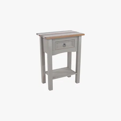 Dunelm Corona Vintage 1 Drawer Hall Table Grey