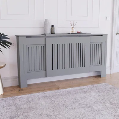 Dunelm Vida Designs Chelsea Adjustable Radiator Cover Grey