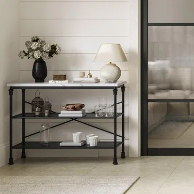 Dunelm LPD Fairmont Marble Effect Console Table