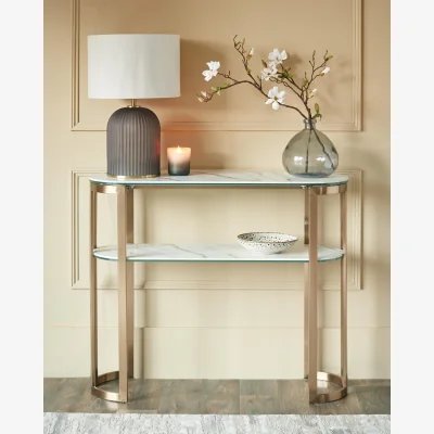 Danetti Isla natural ceramic console table