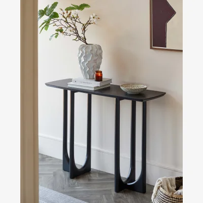 Danetti Orlan Console Table Black Ash