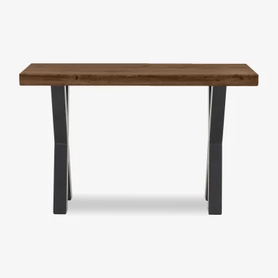 Furniture Village Bodahl - Terra Straight Edge Console Table with X Shaped Legs - Desert