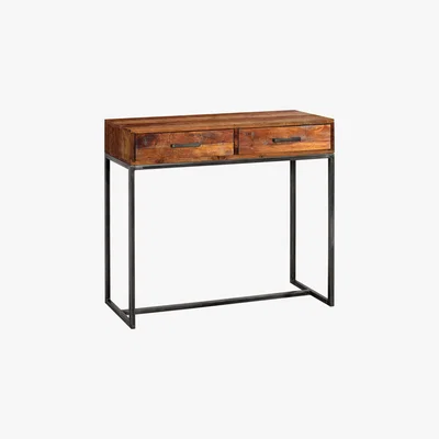 Furniture Village Fire 2 Drawer Console Table - Brown - By Furniture Village