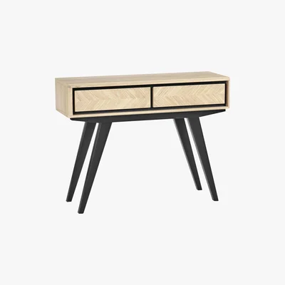 Furniture Village Velodrome Console Table with Drawers - Brown - By Furniture Village